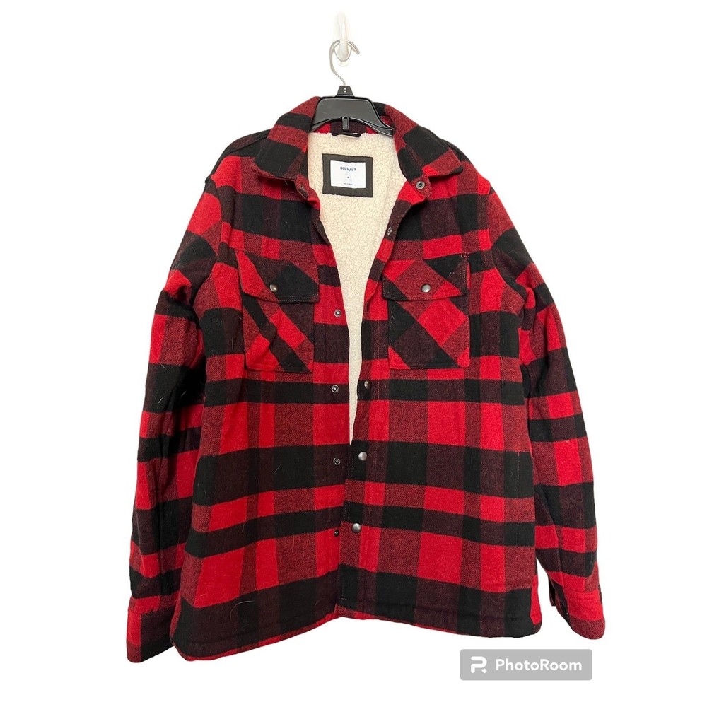 Old Navy men’s M Buffalo plaid shacket‎